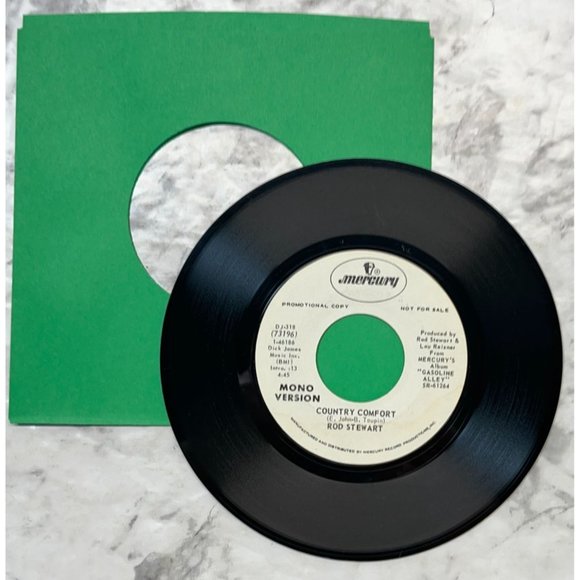 Rod Stewart Country Comfort 45 Rock Vinyl Mercury Promo Elton John Cover VG+ - Picture 3 of 6